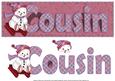 Cousin Sleighing Snowman Large Dl Card