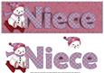 Niece Sleighing Snowman Large Dl Card