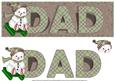 Dad Sleighing Snowman Large Dl Card