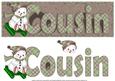 Cousin Sleighing Snowman Large Dl Card
