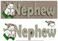 Nephew Sleighing Snowman Large Dl Card