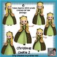 6 Christmas Cookie 2 Poser Tubes