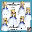 6 Christmas Cookie 3 Poser Tubes