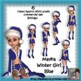 6 Mavka Winter Girl Blue Poser Tubes