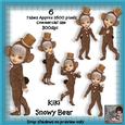 6 Kiki Snowy Bear Poser Tubes