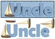 Uncle Ship Large Dl Card with Decoupage