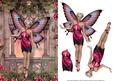 Pretty Butterfly Fairy Card Front with Decoupage