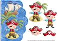 Boy Pirate Scalloped Edge Curve Card