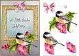 A Little Birdie Told Me Card Front with Decoupage