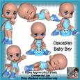 6 Cute Caucasian Baby Boy Poser Tubes