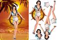 Sailor Girl in the Sunset Card Front