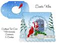 Santa Who Scalloped Tent Card Kit