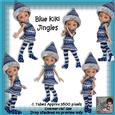 6 Kiki Jingles Blue Poser Tubes