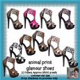 10 Animal Print Glamour Shoe Poser Tubes