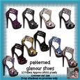 10 Patterned Glamour Shoe Poser Tubes