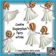 6 Cookie Sugarplum Fairy Ballet Dancer in White Poser Tubes