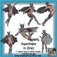 6 Superbabe in Grey Poser Tubes