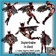 6 Superbabe in Red Poser Tubes