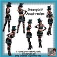 6 Steampunk Anachronism Poser Tubes