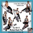 6 Car Girl Mechanic-spark Plug Poser Tubes 2