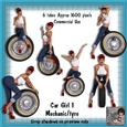 6 Car Girl Mechanic-tyre Poser Tubes 1
