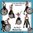 6 Car Girl Mechanic-tyre Poser Tubes 2