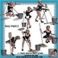 6 Sexy Maid Poser Tubes 2