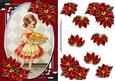 Vintage Christmas Dinner is Ready Card Front & Poinsettia 1