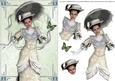 Edwardian My Fair Lady Floral Card Front