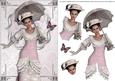 Edwardian My Fair Lady Pink Card Front