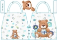 Bear New Baby Boy Handbag Shaped Card