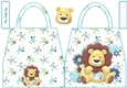 Lion New Baby Boy Handbag Shaped Card