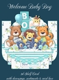 Welcome Baby Boy 3D Shelf Card Kit with Card Box