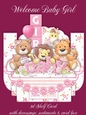 Welcome Baby Girl 3D Shelf Card Kit with Card Box