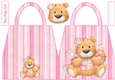 Tiger New Baby Girl Handbag Shaped Card