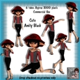 6 Cute Amity in Black Poser Tubes