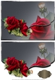 Velvet Roses Fancy Scalloped Edge Envelope Card
