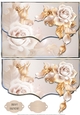 Golden Roses Fancy Scalloped Edge Envelope Card