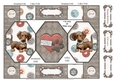 Doggies 1 Octagon Folded Pop-up Card 
