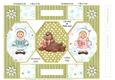 Eskimo Escapades Walrus Octagon Folded Pop-up Card 