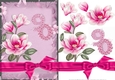 Pink Magnolia 90 Card Front with Decoupage