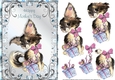 Watercolour Chihuahua Card Front Mothers Day