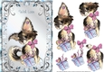 Watercolour Chihuahua Card Front With Love