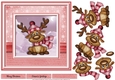 Little Reindeer Card Front (Pink)