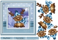 Little Reindeer Card Front (Blue)