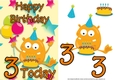 Monster 2 Girl Age 3 Card Front