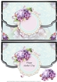 Pretty In Pastel Scalloped Edge Faux Envelope Card Mothers Day