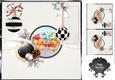 8x8 Christmas Cracker Mice Topper With Baubles