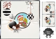 8x8 Christmas Ted Delivery Topper With Baubles