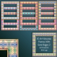 10 Art Nouveau Frames With Gold Edge Kit 2